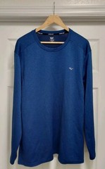 Everlast T-shirt Men’s Size XXL Blue Long Sleeve Athletic Workout Comfort Logo