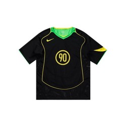 Men’s M – NIKE TOTAL 90 DRI FIT SOCCER JERSEY BLACK/GREEN BRAZIL IB4208-010