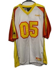 Vintage Y2K 90s FUBU Sport Football Jersey XL Orange White