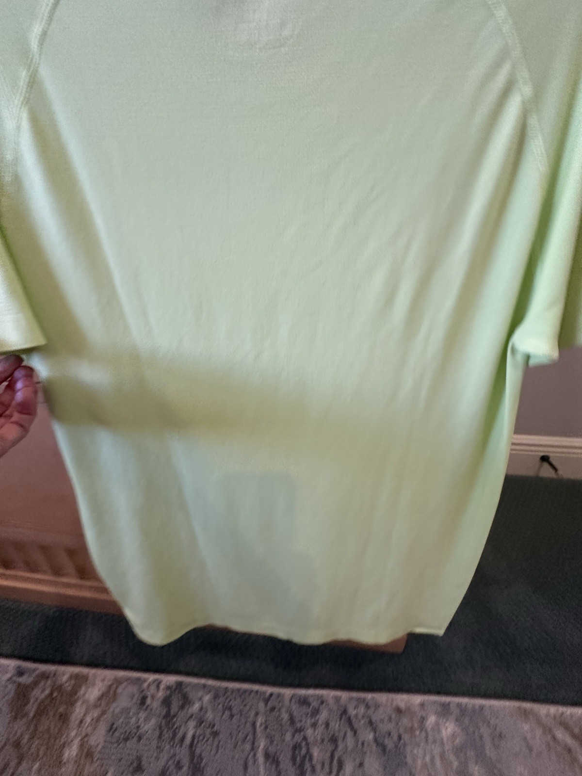 FABRIQUE - ATHLETIC WEAR WORK OUT SHIRT - T-SHIRT-NEON GREEN/YELLOW-SIZE LARGE L gallery