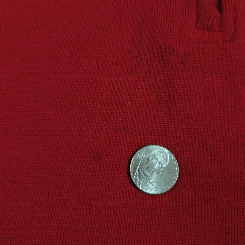 Mens ICEBREAKER Merino Wool LS Half Zip Top Red Small Gorpcore Outdoor Warm gallery