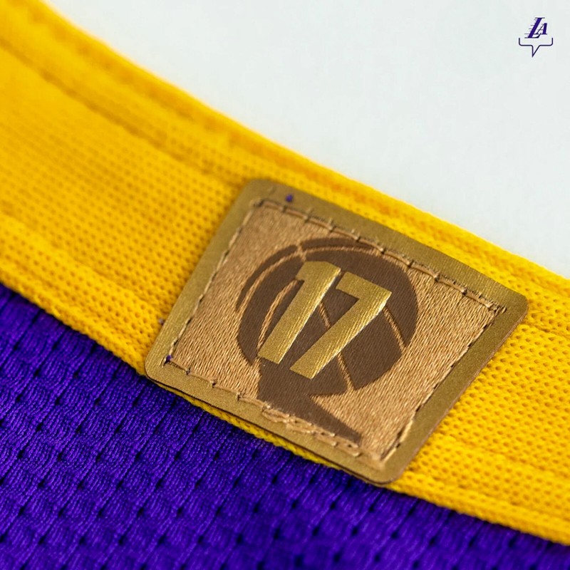 NWT NBA Authentic Lakers LeBron James 23 Statement Edition 17 Rings Jersey Sz 58 gallery