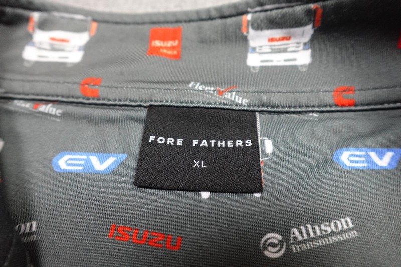 Fore Fathers Quarter Zip Mens XL Gray Isuzu Trucks Allison Transmission EV Golf gallery
