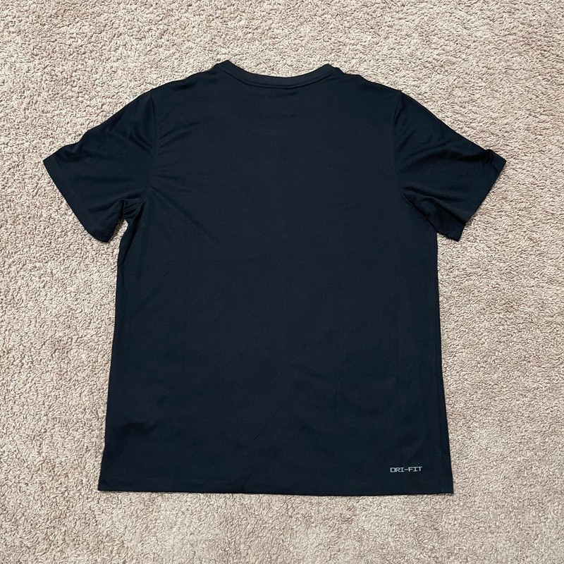 Nike Tigers Shirt Men Large Black Gray Snarling Tiger Training Top DriFit SAMPLE gallery