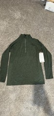 Lululemon Metal Vent Tech 1/2 Zip 2.0 Long Sleeve Size S Rosemary Spruce 77742