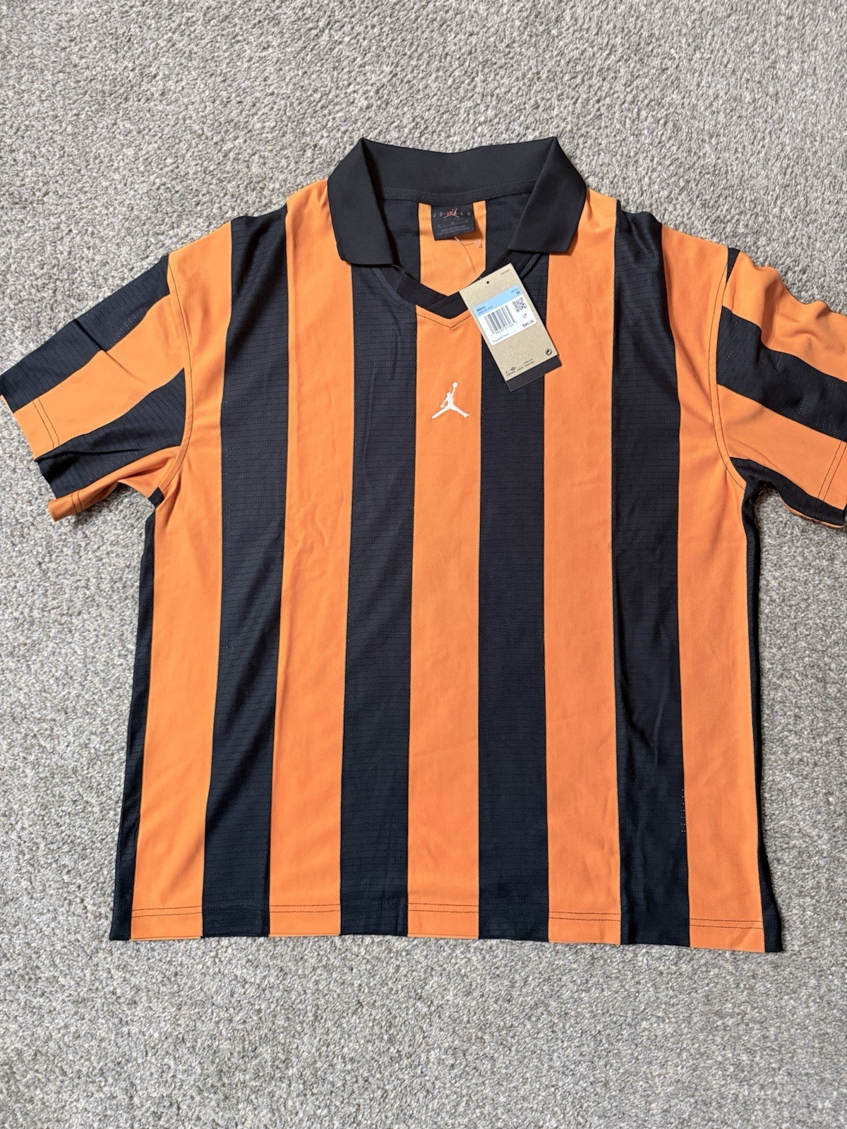 Men Nike Jordan Brooklyn Collegiate Goalie Orange Shirt HV0107-010 Size Medium gallery