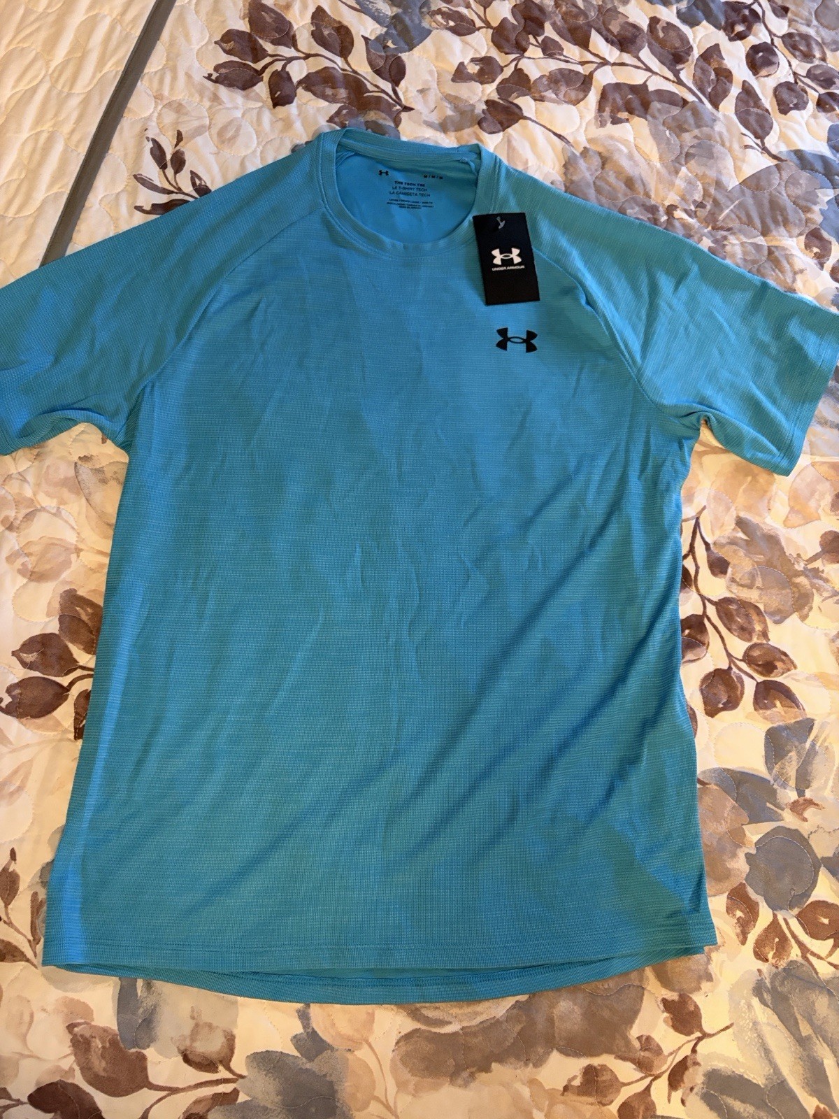 Under Armour Tech Men's M Blue Lightweight Polyester Crew Neck T-Shirt gallery