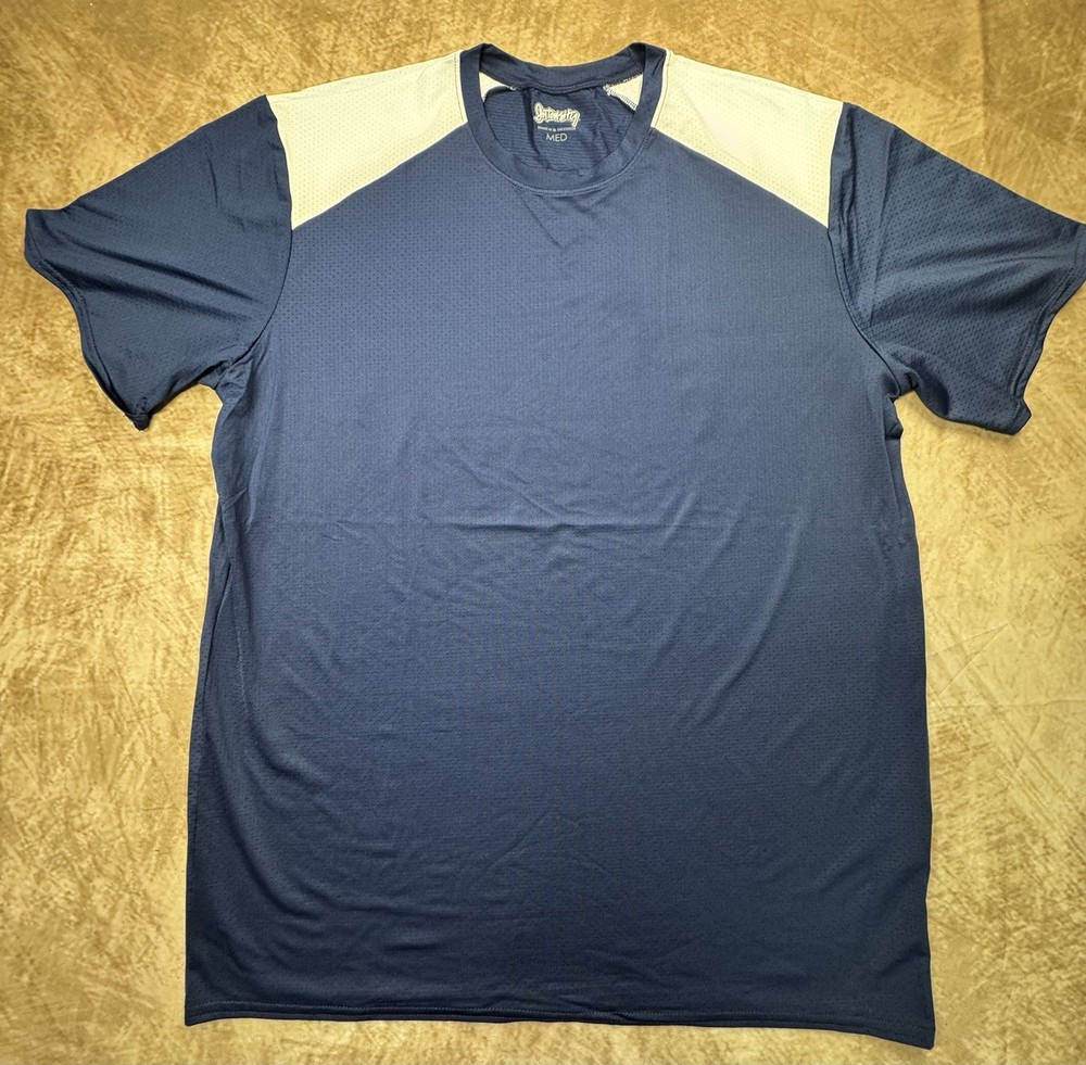 Intensity Mens Medium Mesh Athletic Jersey Shirt Blue White NWOT