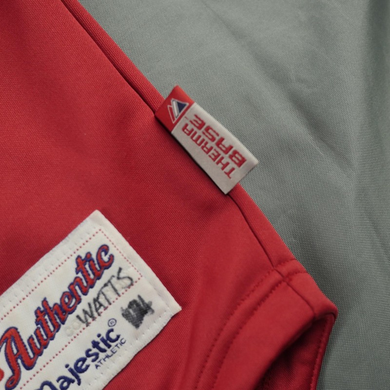 Washington Nationals Pullover Mens XL Majestic MLB Authentic Therma Base Jersey gallery