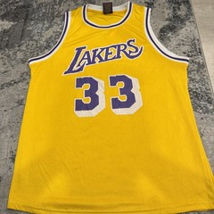 LA Lakers KAREEM ABDUL-JABBAR By Links Marketing Group Jersey Size XL Preowned!