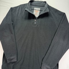 Callaway Quarter Zip Mens XL Black 1/4 Pullover Terry Cloth Tour Authentic Logo