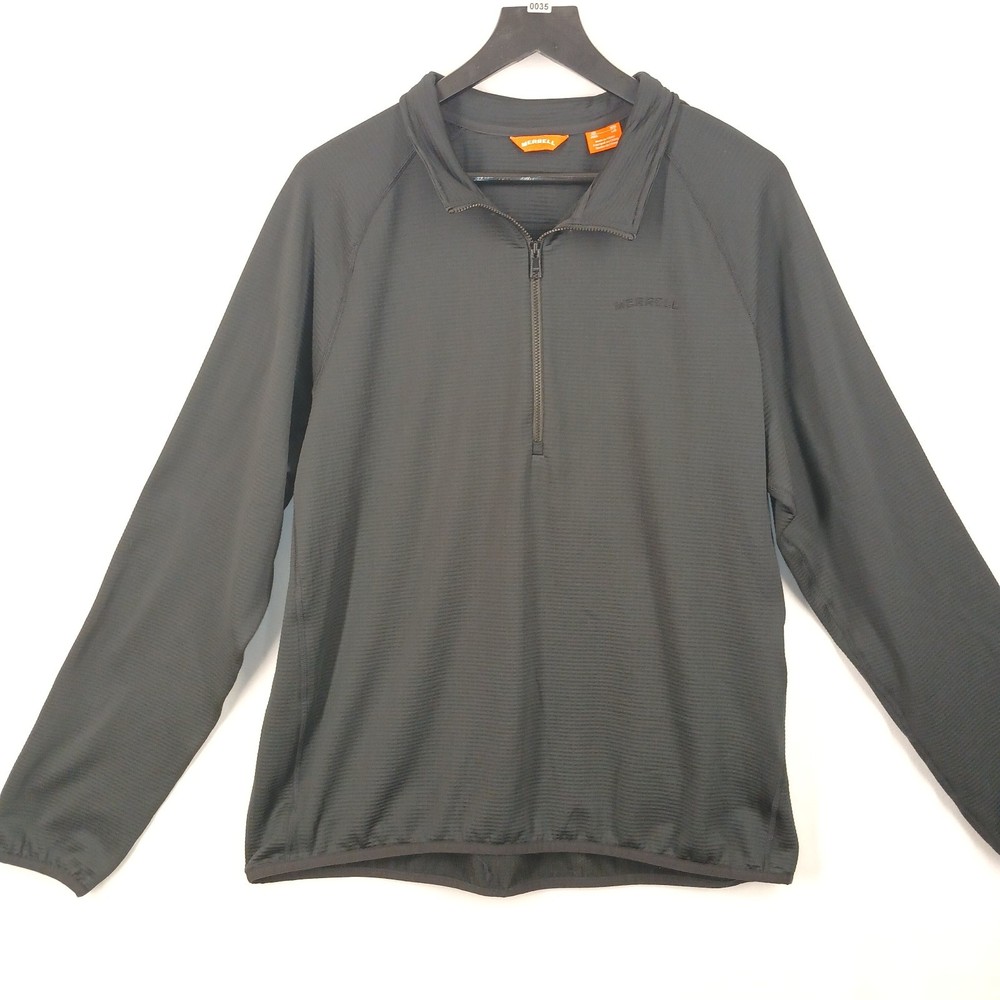 Merrell 1/4 Zip Up Active Pullover Adventure Sports Mens Large Pre-owned