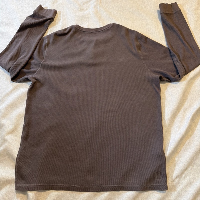 Vuori Shirt Mens 2XL Blue Or Grey Long Sleeve Performance Henley Gym Preppy gallery