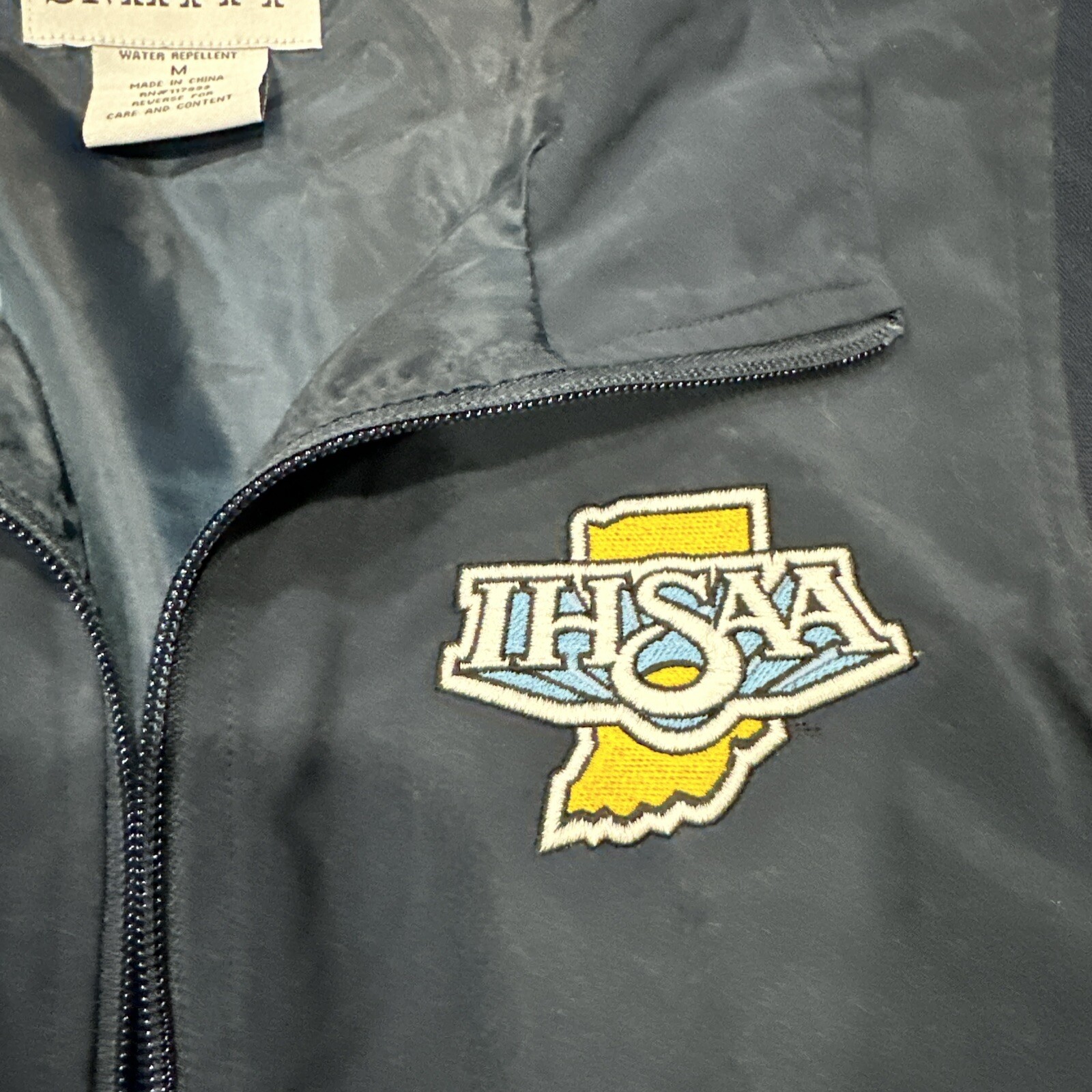 Vintage IHSAA Indiana High-School Athletic-Association Officials Wind Shirt Ref gallery