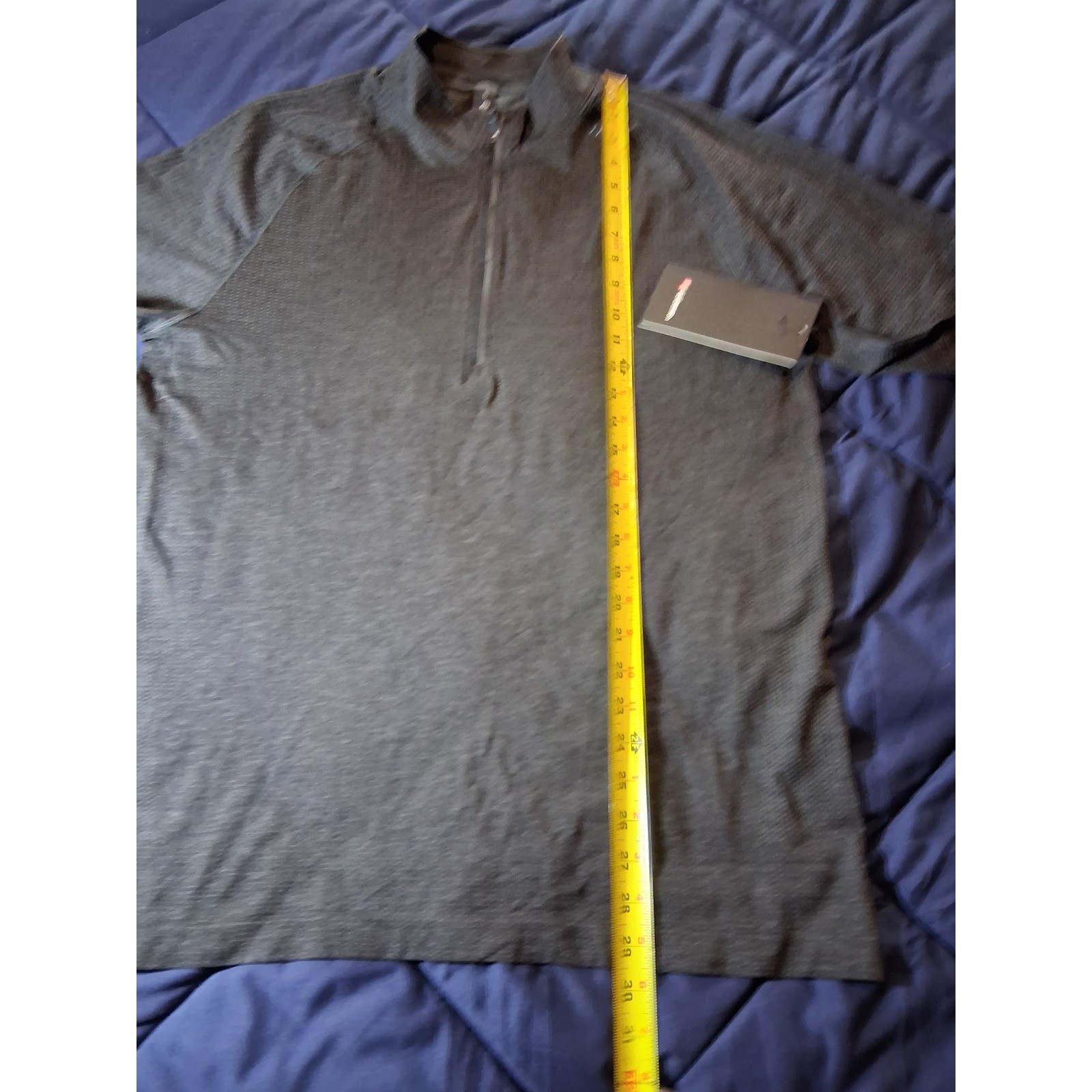 Lululemon Metal Vent Tech 1/2 Zip 2.0 Graphite Grey Black XL LM3F64S New gallery