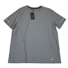 VRST Mens XXL Run Tee Silver Shadow Grey Reflective Performance Shirt MAX100362