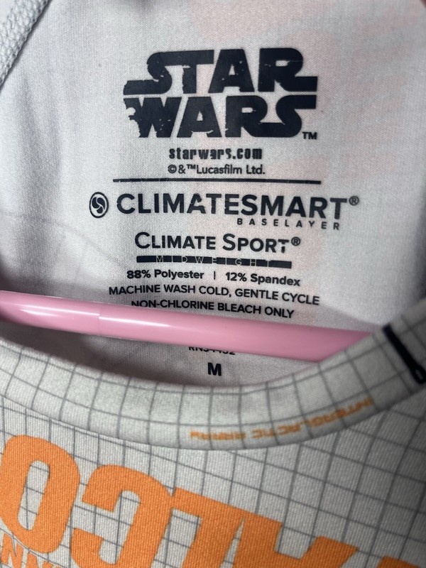 Star Wars Climatesmart Baselayer Climate Sport Mens M BB-8 Graphic Tee LS gallery