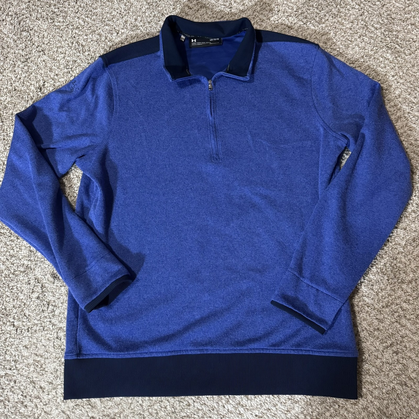 Under Armour Shirt Pullover Men's LG ColdGear Loose Fit 1/4 Zip Pullover gallery