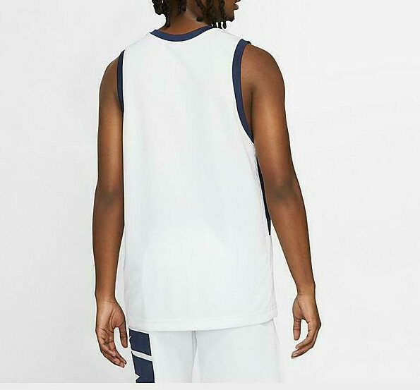 Nike Men's Dri-FIT White/Navy Basketball Jersey (DA1041-100) Sizes M & XXL - NWT gallery