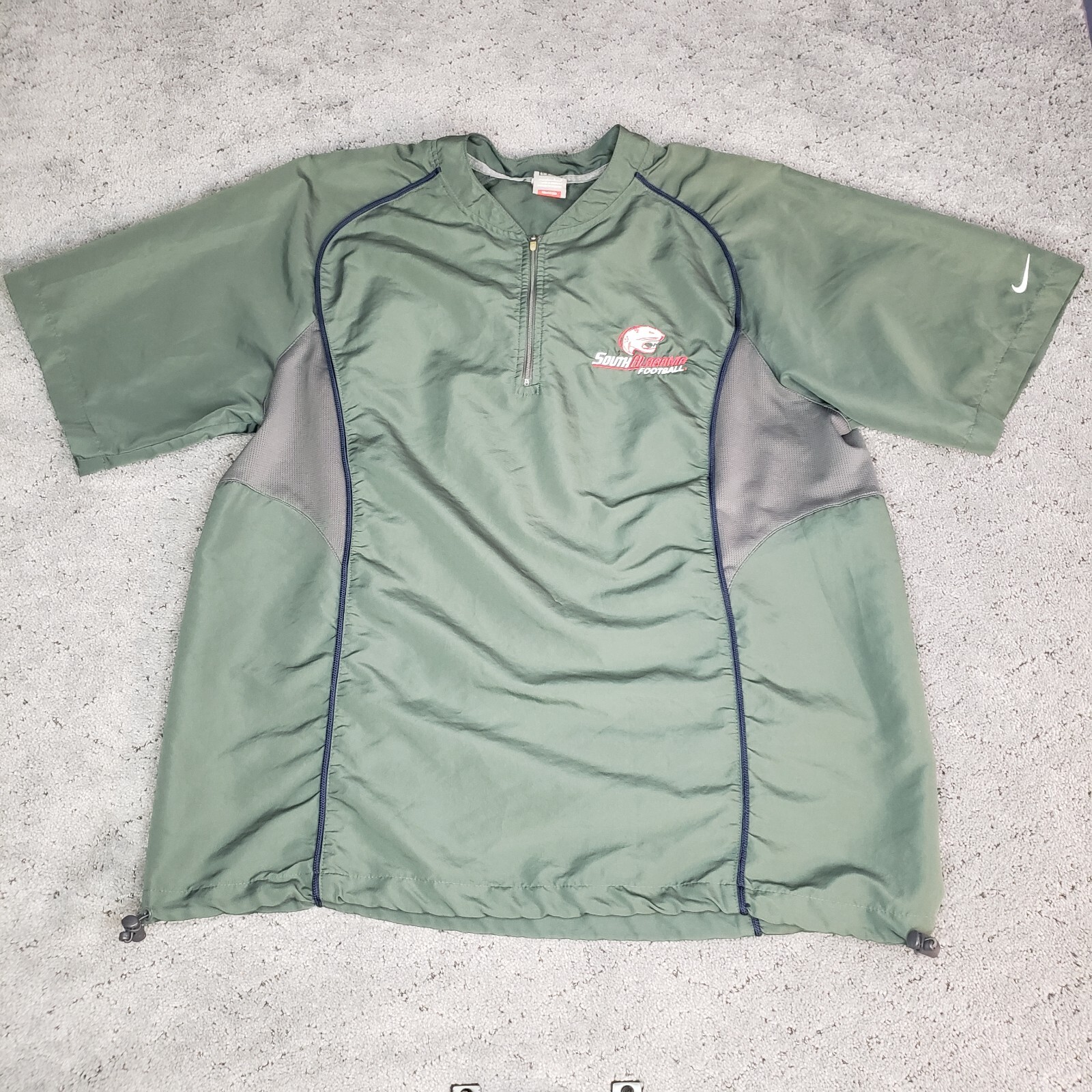 Nike Team South Alabama Jaguars 1/4 Zip Pullover Mens L Baseball Warmup gallery