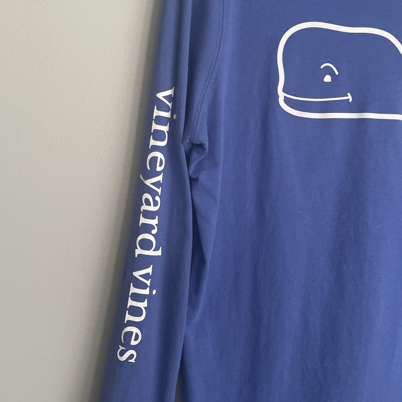 Vineyard Vines Hoodie Men's S Blue Cotton Pullover Long Sleeve Whale Spellout gallery