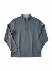 Peter Millar Gray Performance 1/4 Zip Golf Pullover Men’s Size XL PNC Embroidery