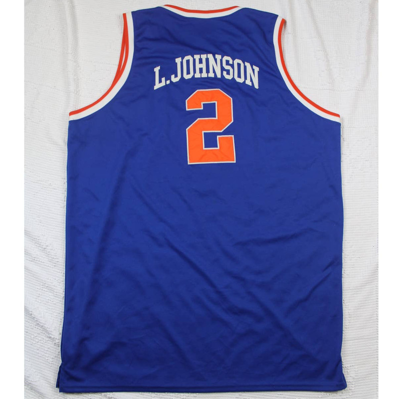 Mitchell and Ness Larry Johnson New York Knicks Blue orange size 58 gallery