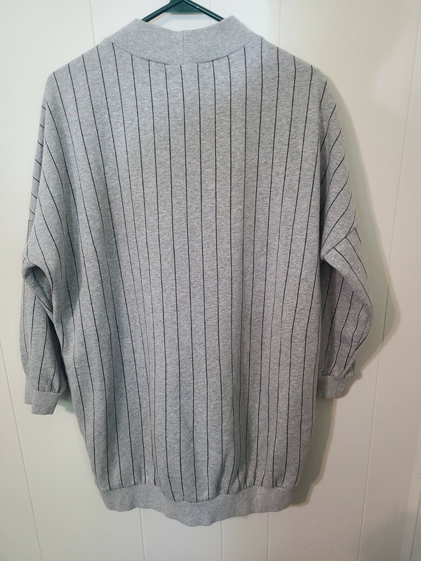 Micky Mouse Disney Small Mens Gray Graphic Logo Long Sleeve Sweatshirt Pullover gallery