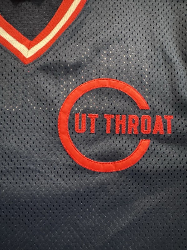 Undefeated UNDFTD Cut Throat Mesh Baseball Jersey M Blue Streetwear Embroidered gallery
