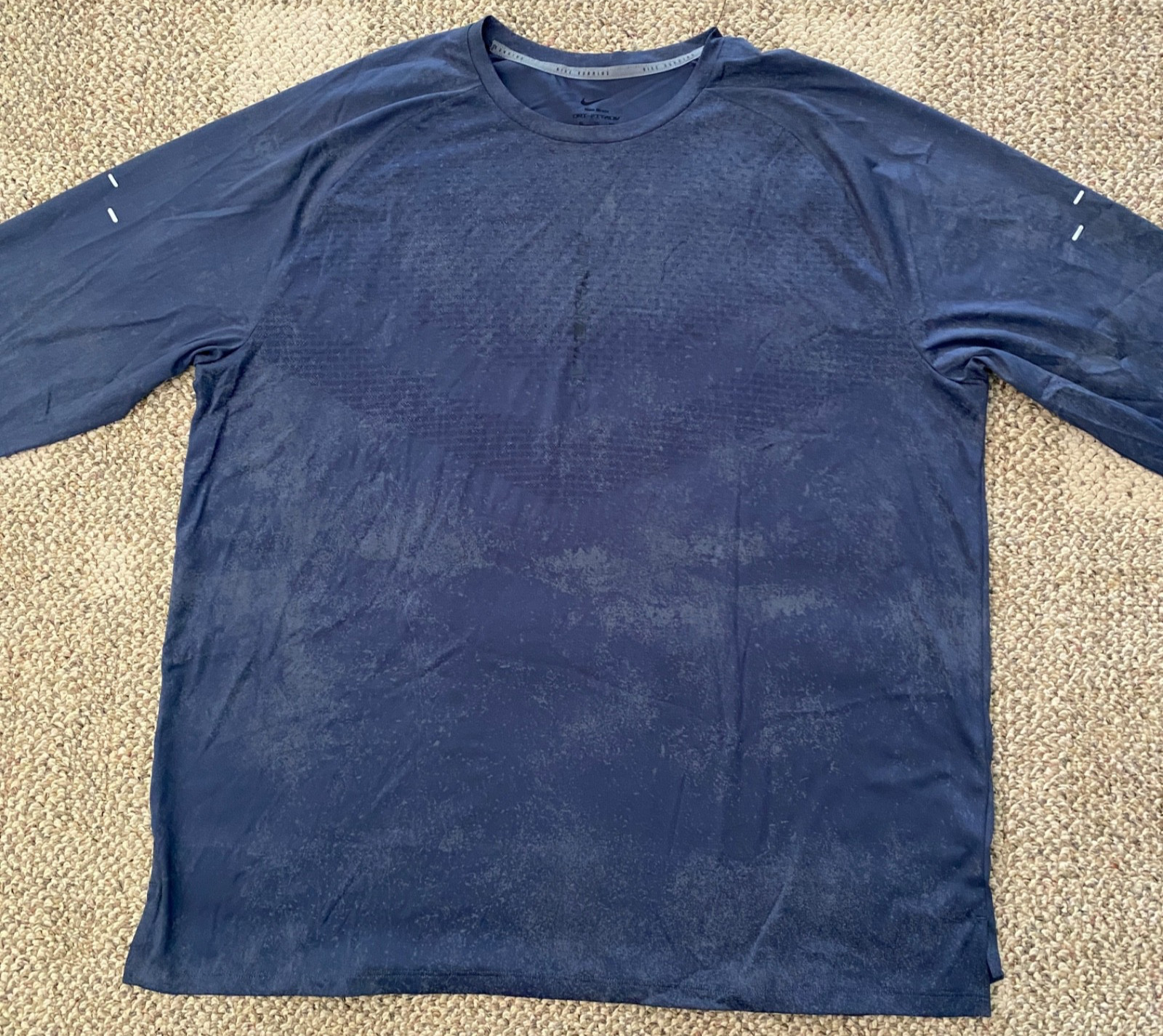 Nike Stride Long-Sleeve Running Top Dri-FIT ADV IM7836-437 Blue Mens Size XK gallery