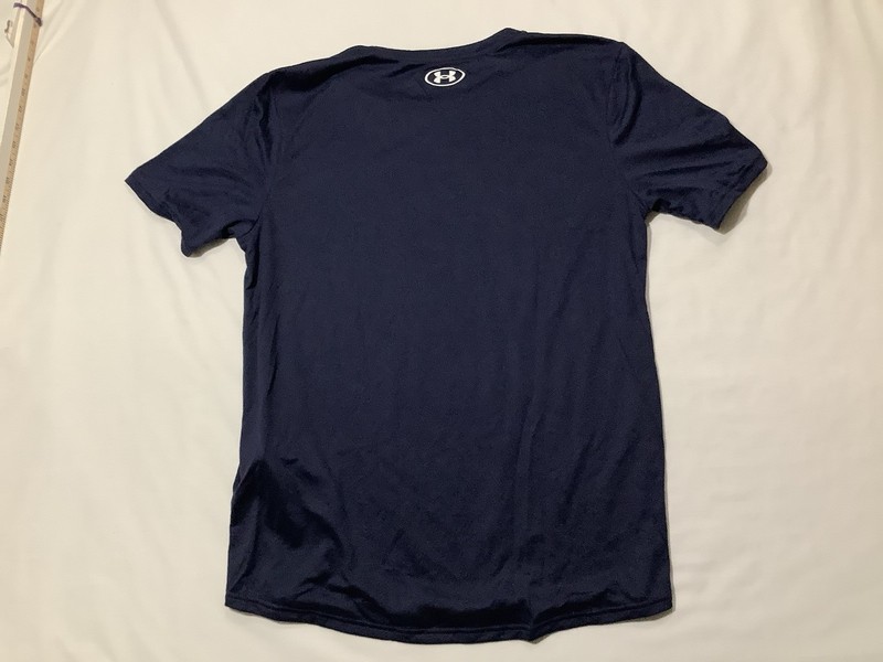 Under Armour Shirt Mens Small Blue Team Tech Short Sleeve Athletic Training Tee gallery