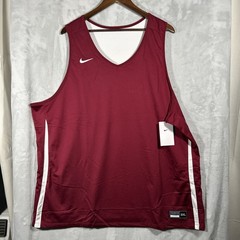 NWT Nike Men’s Practice Basketball Tank Top Jersey Reversible Maroon 3XL