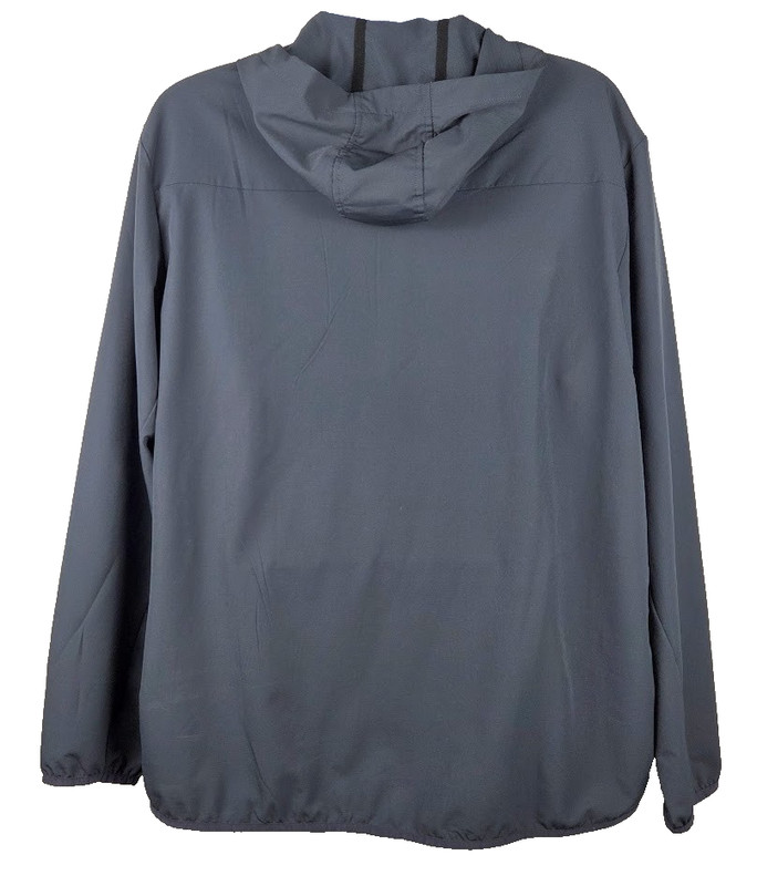 Swiss Tech Anorak Pullover Men's XL Gray 1/4 Zip Hooded Lightweight Jacket gallery