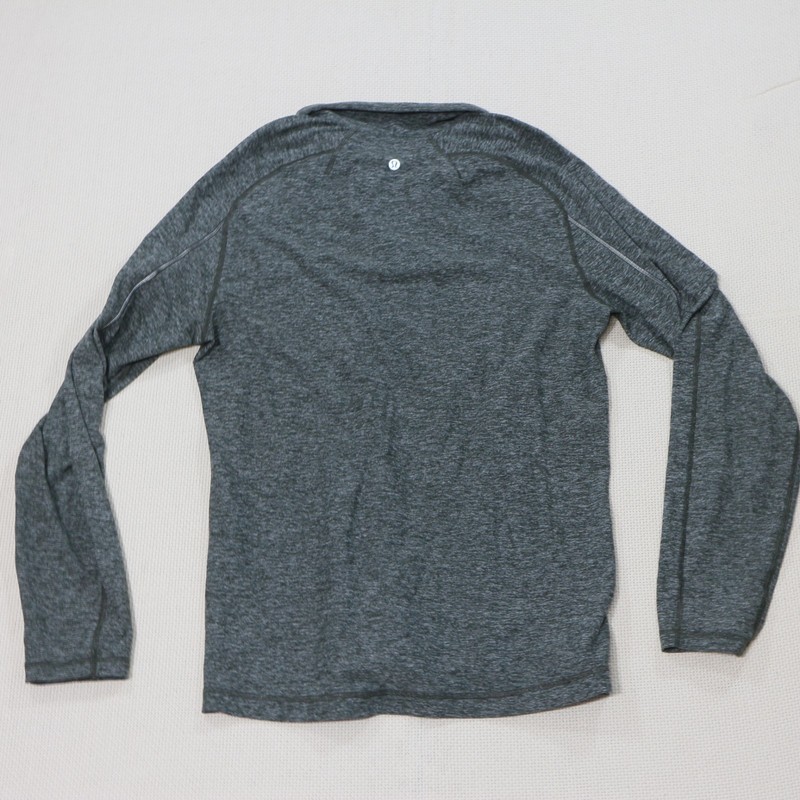 Lululemon Technical Quarter-Zip Pullover Metal Vent Tech Men Sz L Heather Green gallery