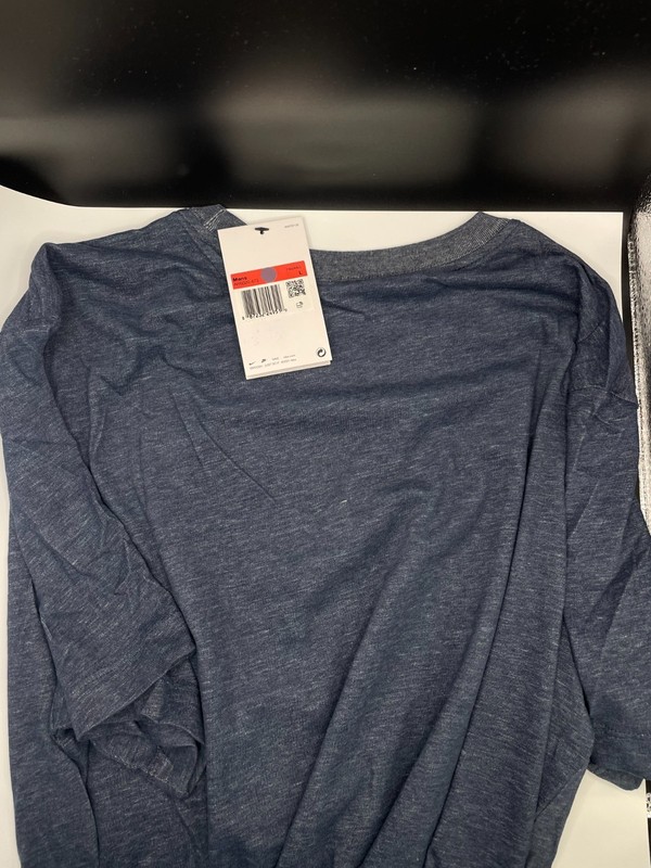 NEW Nike Men's Dri-Fit Fitness T-Shirt,Obsidian/Matte Silver Large AR6029-473 gallery
