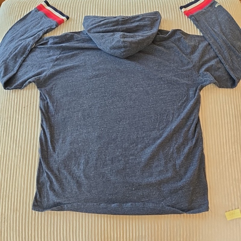 Mitchell & Ness Boston Red Socks Baseball MLB Hooded Long Sleeve T shirt 3XL gallery