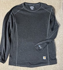 Carhartt Gray Force Wool Blend Base Layer Work Hike Outdoor Warmth Men’s Sz M
