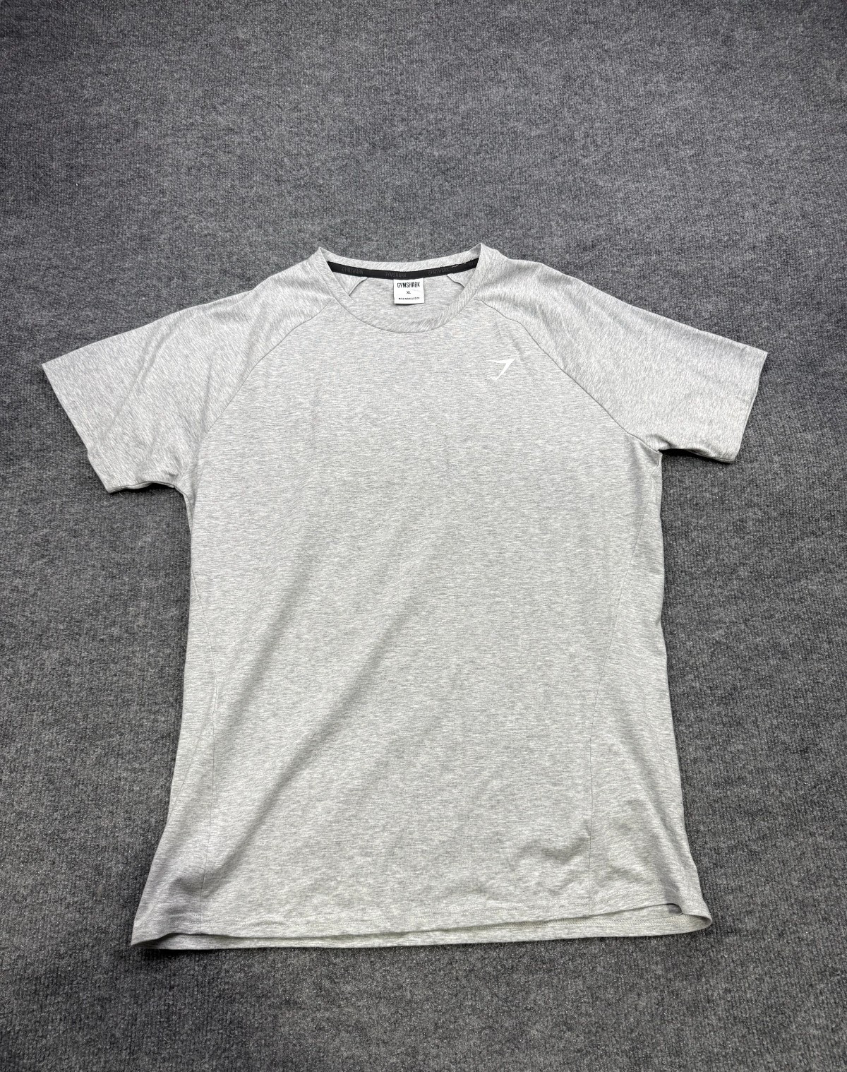 Gymshark Critical 2.0 Men's Slim Fit Raglan Tee Light Grey Marl Workout Shirt gallery
