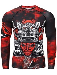 LAFROI Men’s Long Sleeve Rash Guard Compression Shirt MMA Gym BJJ UPF 50+ XXL
