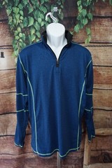 BKE Sport Mens Size XL Long Sleeve 1/4 Zip Front Shirt Top Style # S1002