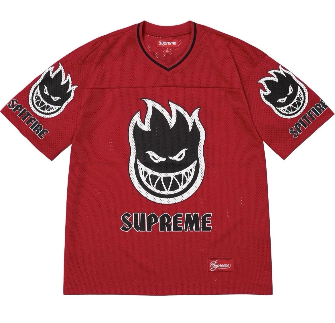 IN HAND - Supreme - Spitfire Football Jersey Red - Size Medium M - SS26 gallery