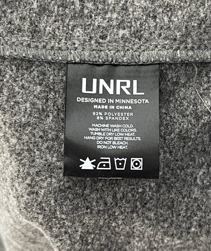 UNRL Elite 1/4 Zip II Pullover Shirt Mens Size 3XL Gray Performance Stretch New gallery