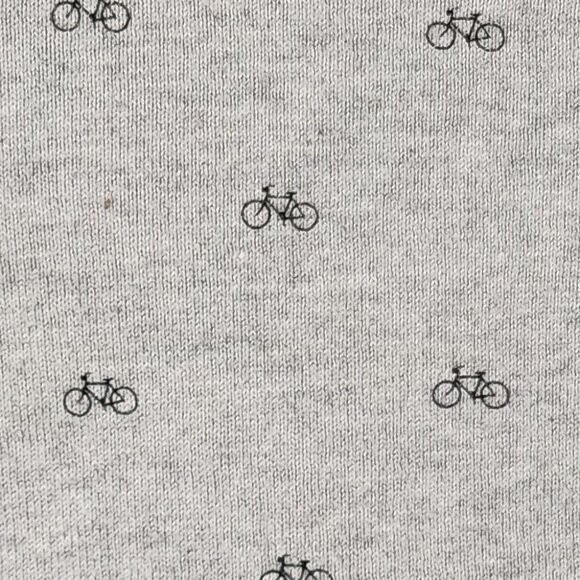 Le31 Gray Bicycles Printed Cotton Modal Crewneck Long Sleeve Tee | Men's L gallery