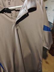 XXL gray and blue vinted boombah brand shirt With blue vinted XXLwith emblem on