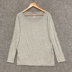 Fourlaps Cycling Shirt Mens Size Small Grey Boat Neck Long Sleeve Stretch 50219