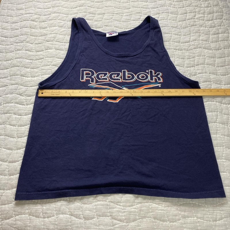 Reebok Tank Top Shirt Mens XL Athletic Gym Sports Sleeveless 90s Retro Vintag gallery