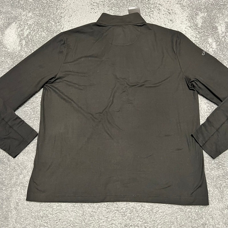 Callaway Shirt Mens Large Black Quarter Zip Golf Long Sleeve gallery