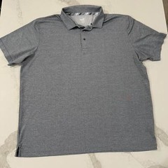 Puma Grill To Green Golf Athleisure Polo Gray Button Snap Men’s XXL Activewear