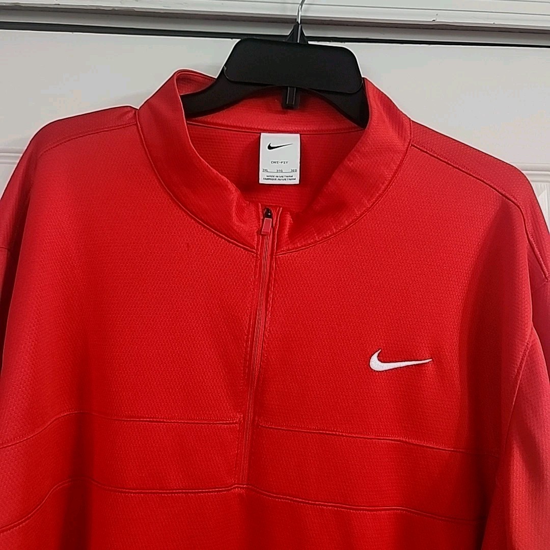 Mens Nike Pullover Dri-FIT Essential Half-Zip Golf Top Size (3XL-60"CHEST (VGC gallery