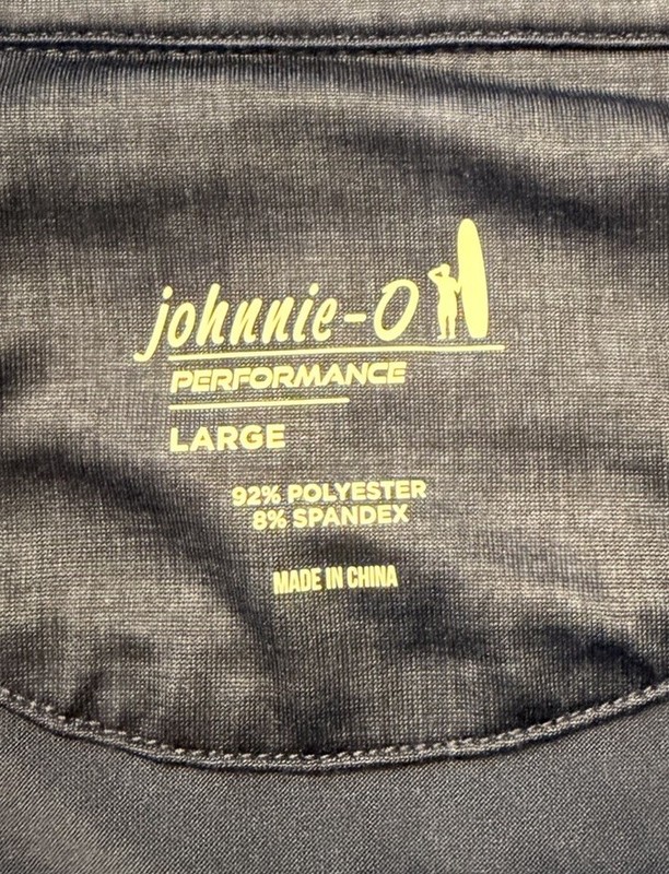 johnnie-O Spur Performance 1/4 Zip Pullover Men’s large Navy Blue Long Sleeve gallery